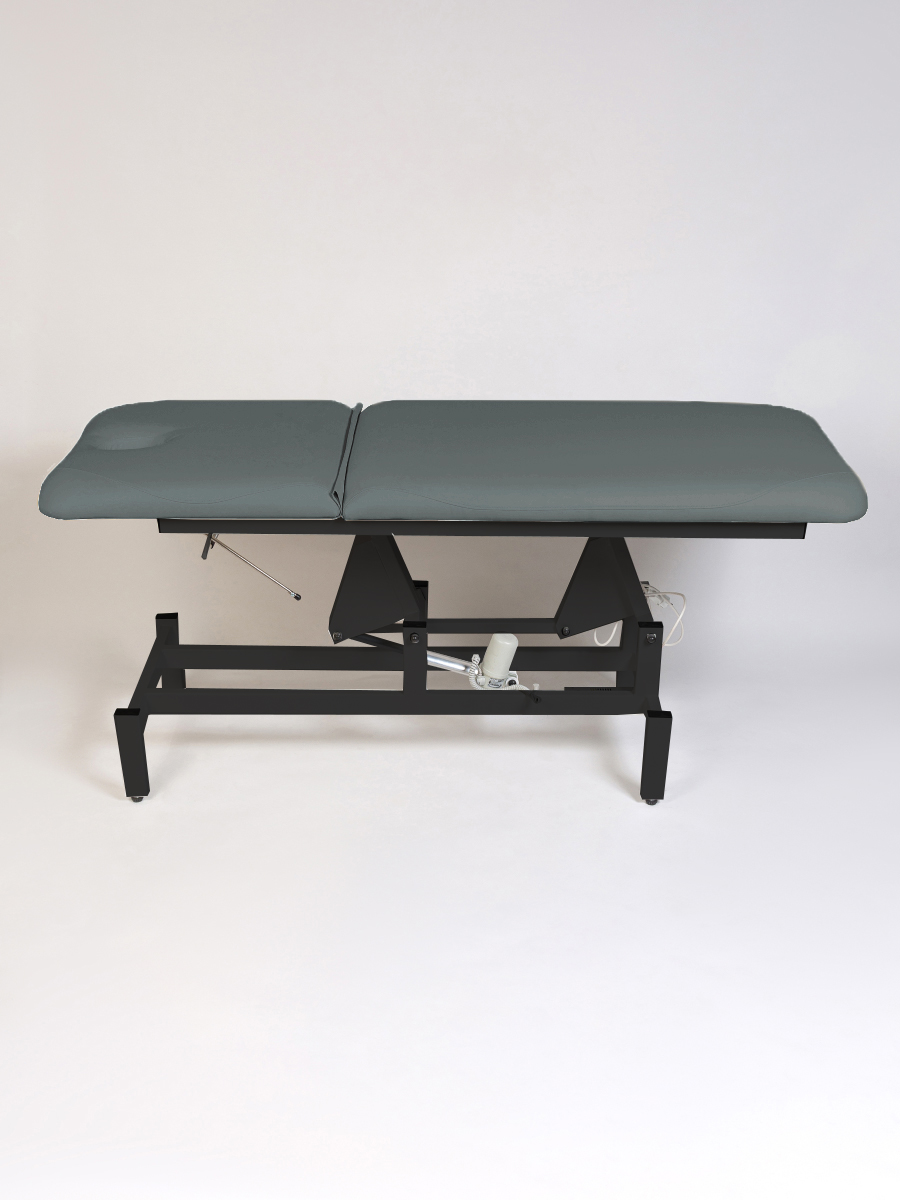 Массажный стол с электроподъемным механизмом Masscomplekt светло-серый