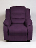 Кресло реклайнер велюр мехническое  Masscomplekt цвет фиолетовый